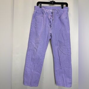 Levi's Lilac 501 Button-Fly Jeans